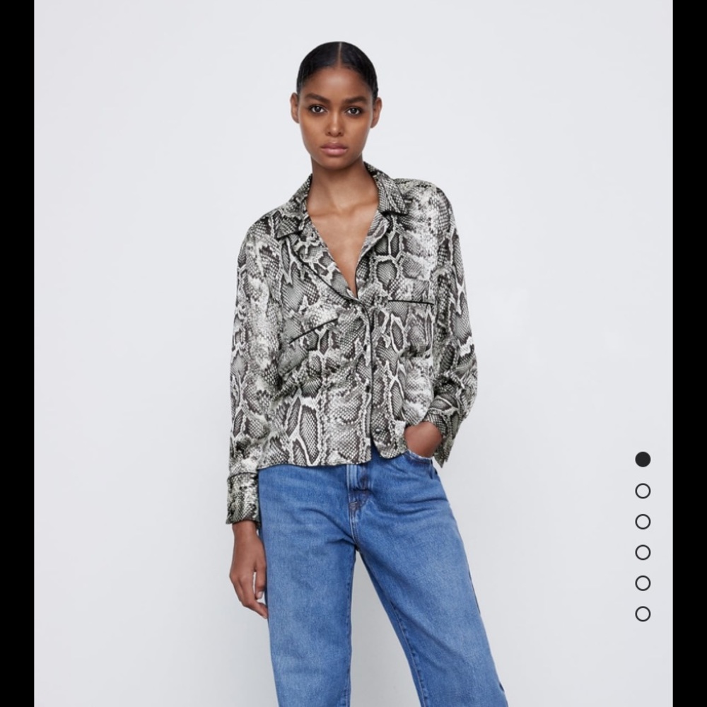 Snake Print Blouse